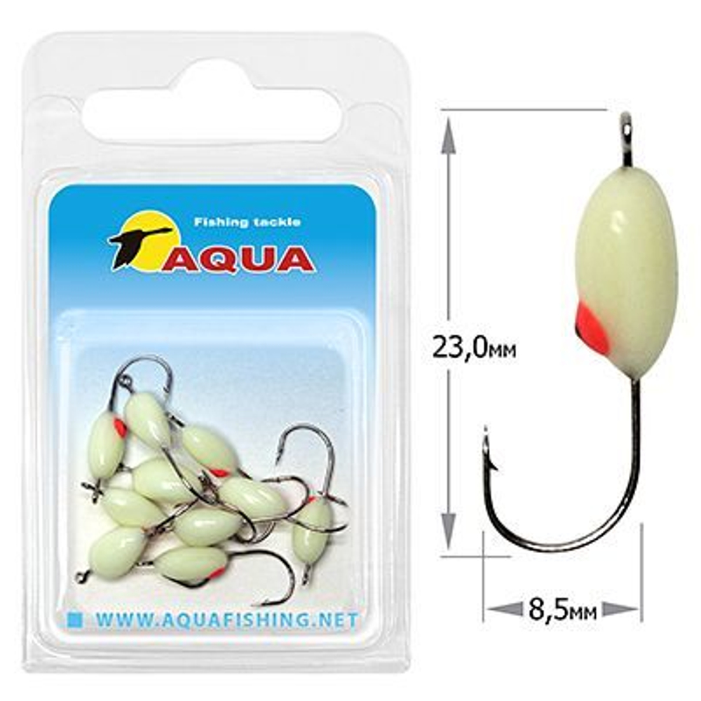 Мормышка фосфорная №06, крючок №12 (2 упакпо 10 шт) 0,08g