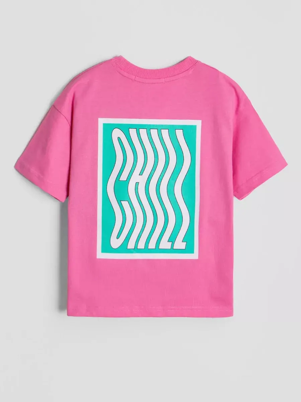 Хлопковая футболка детская оверсайз с принтом