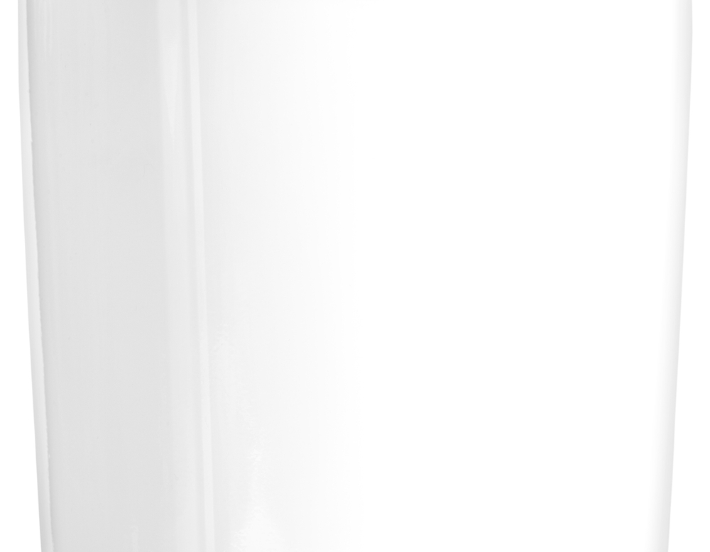 Кашпо TREEZ Effectory - Gloss - Низкая Design-чаша - Белый глянцевый лак