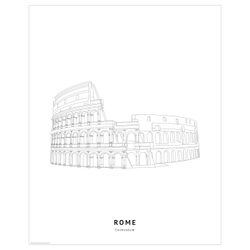 IKEA BILD  (ИКЕА БИЛД)  -  Плакат, Колизей, Рим, 40x50 см
