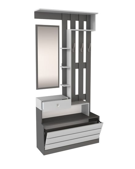 Прихожая ЯМАЙКА Яцпс-1 графит серый / камень серый