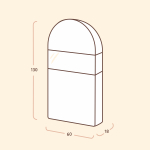 Чехол для шуб 130х60х18. Антимолевый