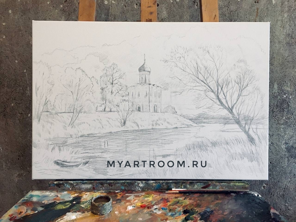 Картина "Церковь Покрова на Нерли"