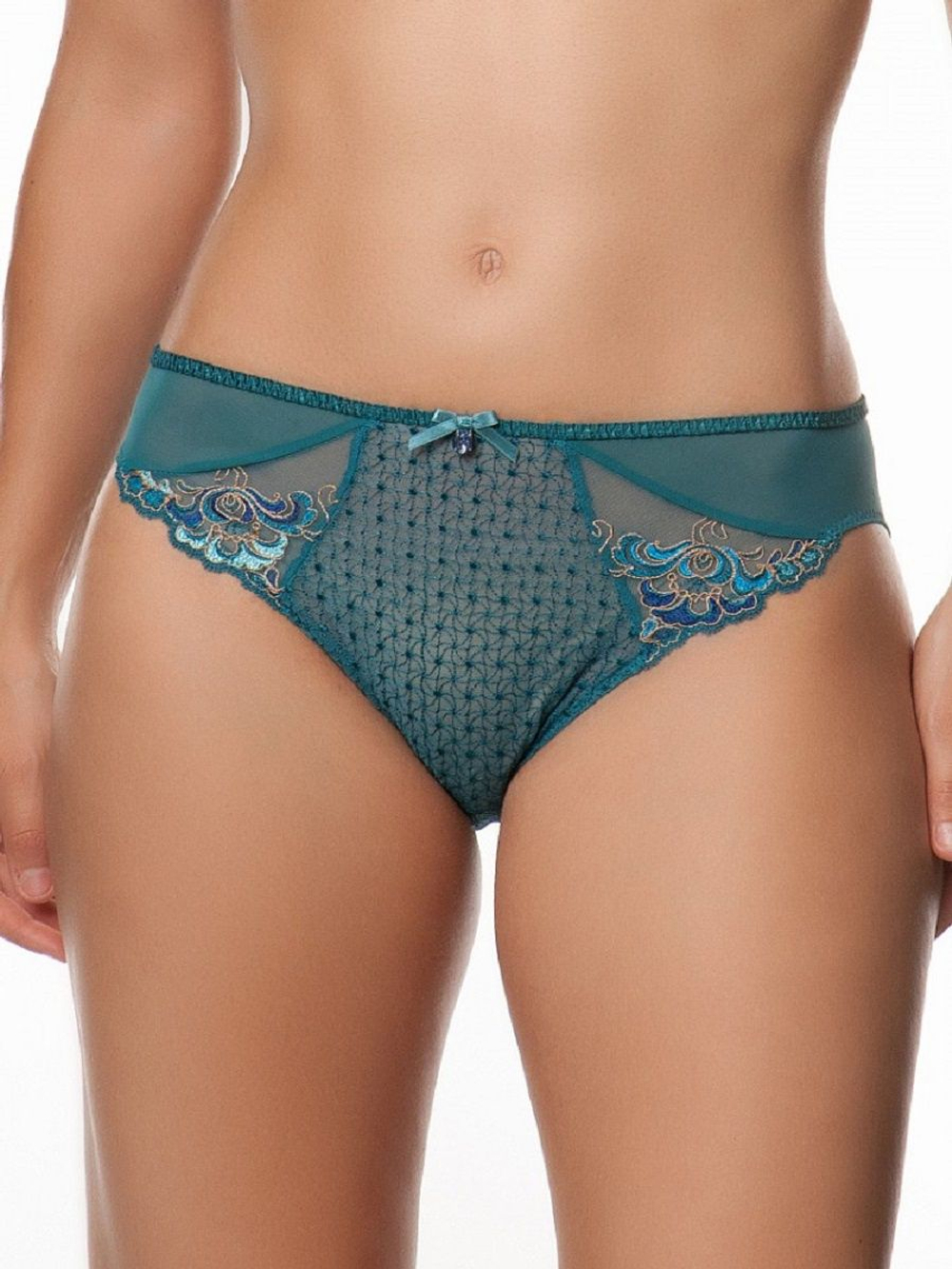 Трусы-слипы Ornella с высоким вырезом по линии бедра (Размер: 44) (Цвет: малиновый)