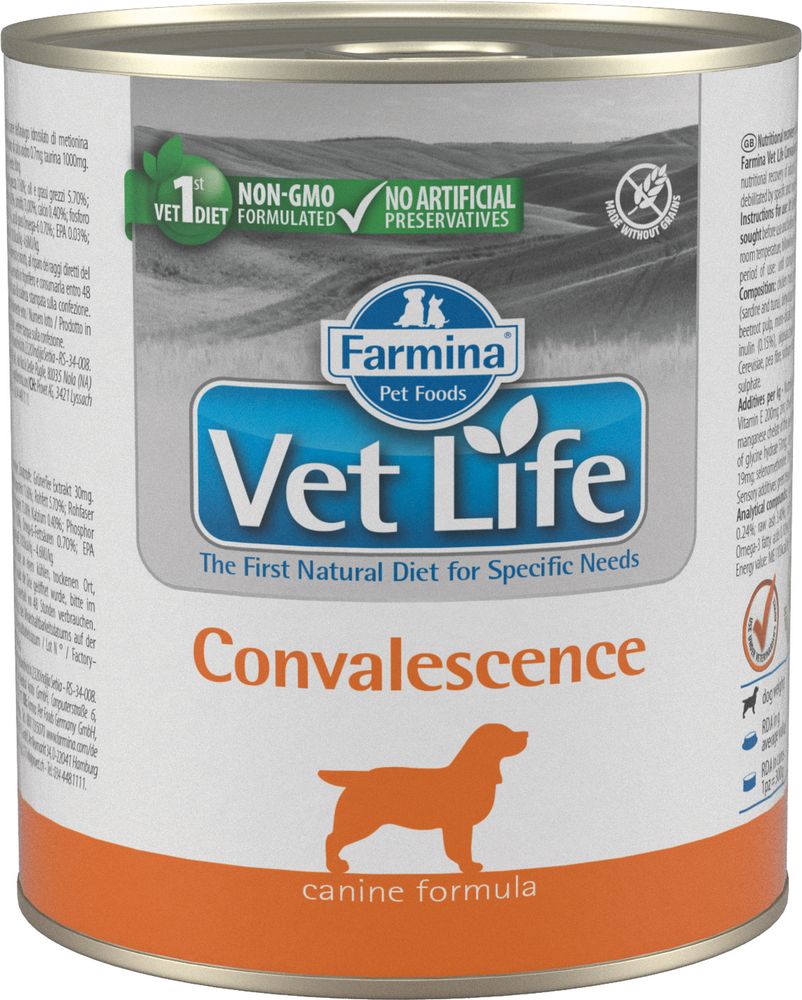Farmina VetLife 300г конс. Convalescence для собак в период восстановления (выздоровления)