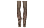 RICK OWENS/RO Over the knee Boots 12cm Men"s Gray