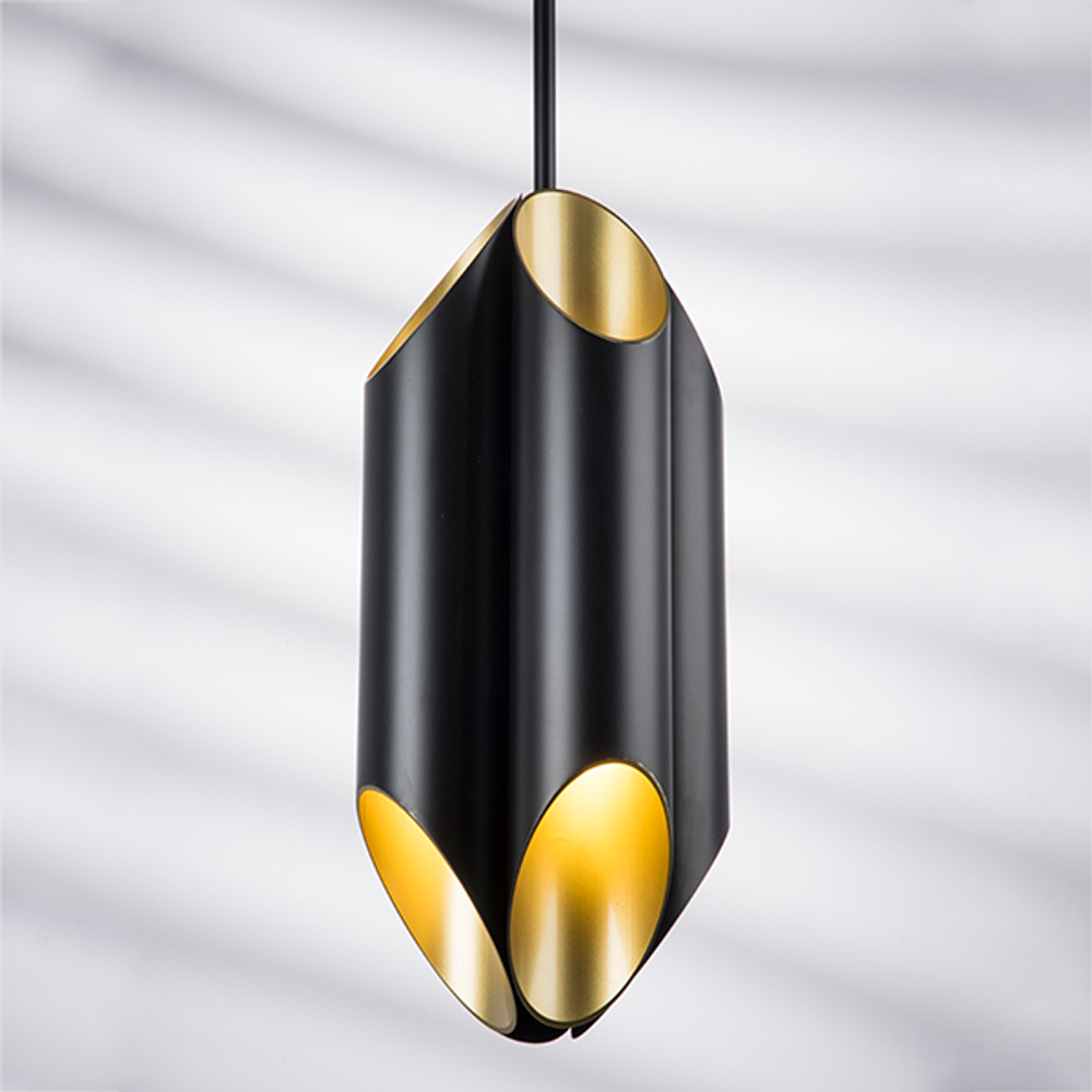 720087 Люстра SIENA 8х40W G9 ЧЕРНЫЙ/ЗОЛОТО