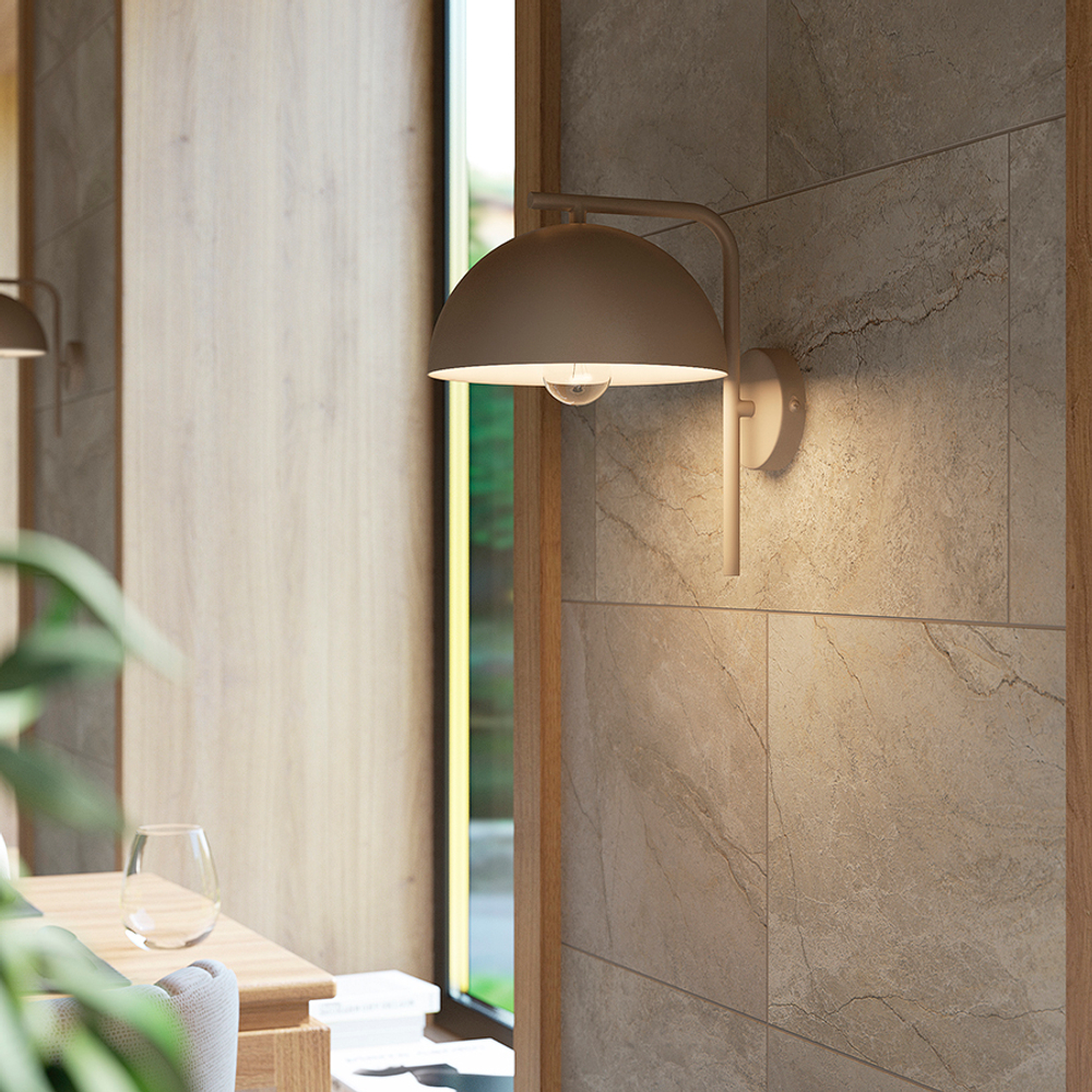 Светильник настенный jassy, D29х26 см, бежевый