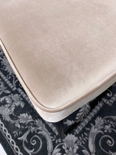 Стул NEPAL-P БЕЖЕВЫЙ #5, велюр/ черный каркас М-City