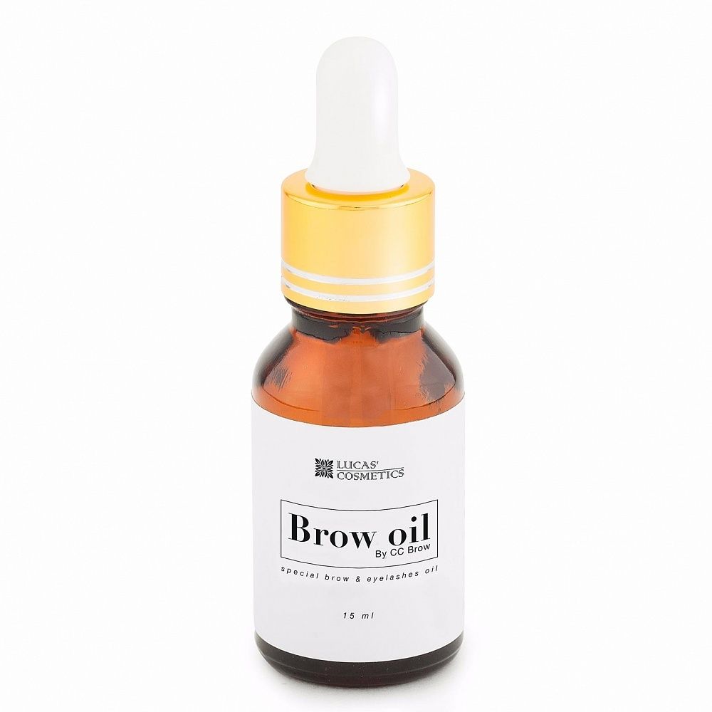 Масло Brow oil  Lucas для бровей и ресниц, 15 мл