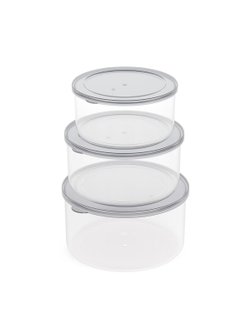 Набор контейнеров 3шт (0,5л; 0,7л; 1л) для СВЧ (8529)