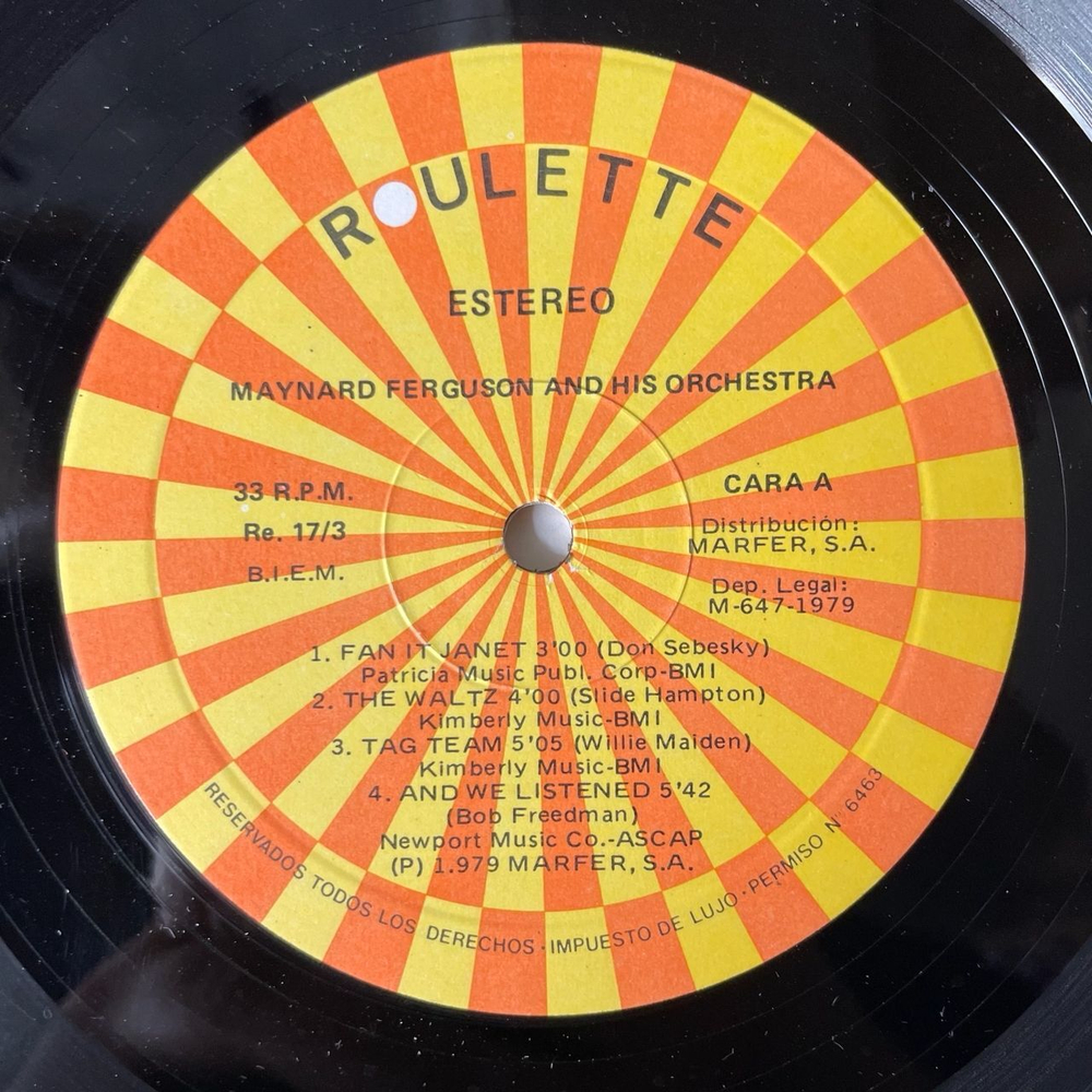 Винтажная виниловая пластинка LP Maynard Ferguson A Message From Newport (Spain 1977)