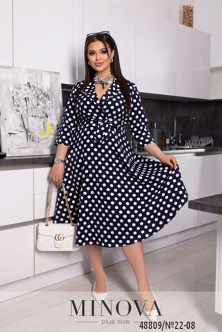 Платье 22-08-Синий Minova Фото 2