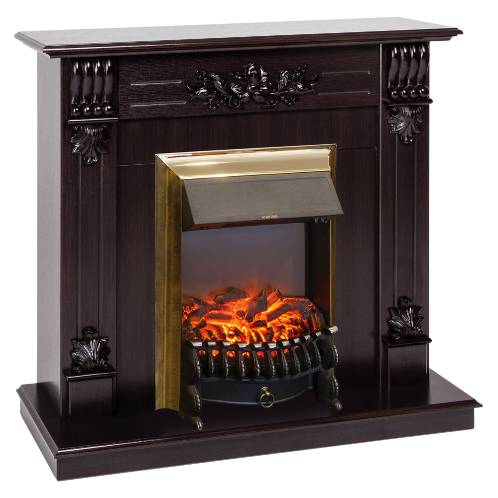 Каминокомплект Real Flame Ottawa DN с очагом Fobos Lux Brass