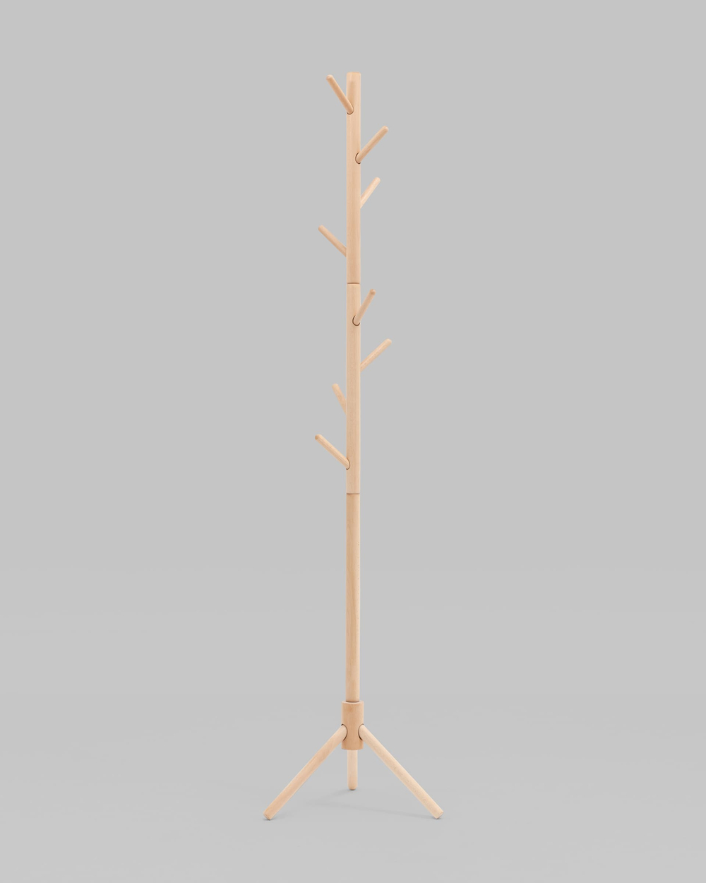 Вешалка напольная Hook светлое дерево