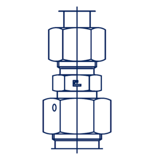 Соединение PNF DL08 14х1.5 DS06 14x1.5 (корпус)