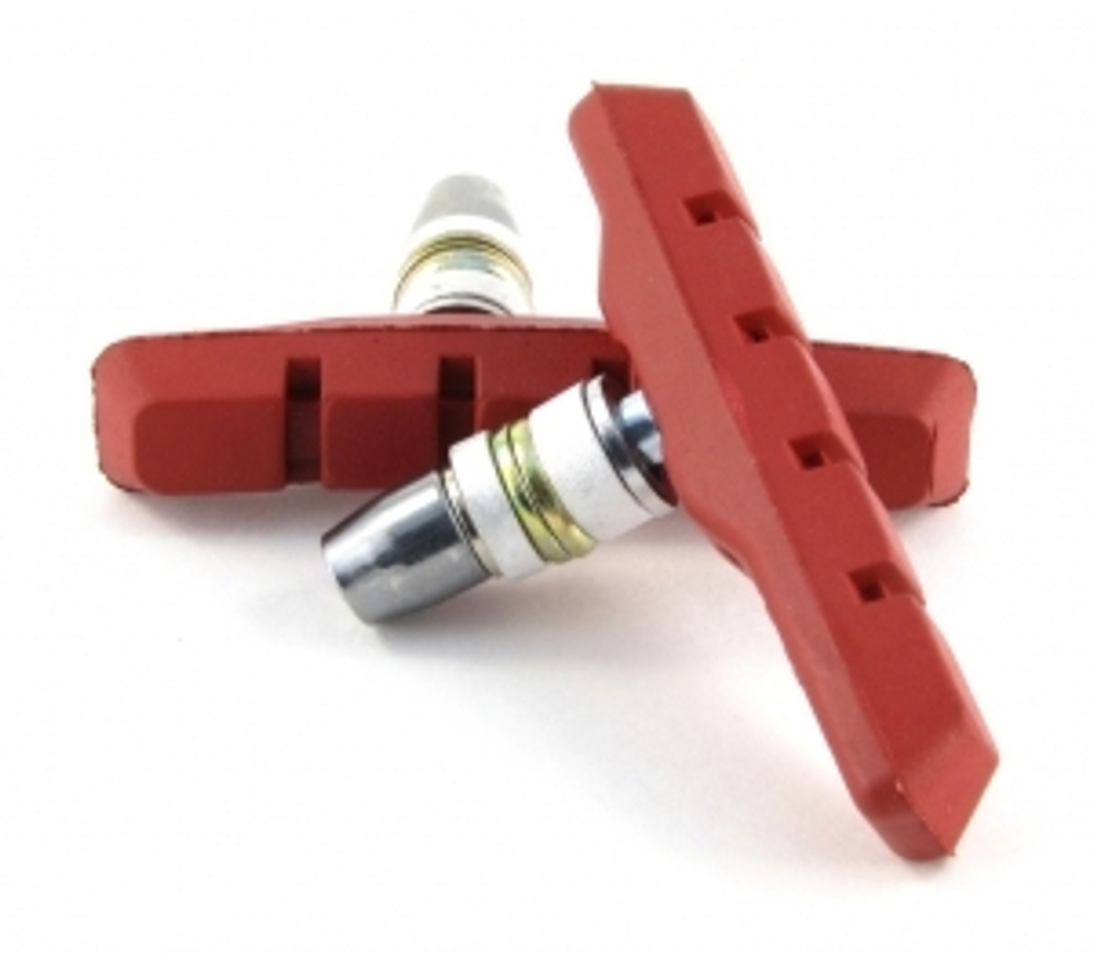 Тормозные колодки, пара, красные VB 111 red (72мм)