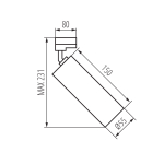 Трековый светильник белый KANLUX ACORD ATL2 GU10 W