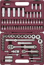 UTS0094/12 Набор инструмента универсальный 1/4", 1/2"DR с головками торцевыми 12-гранными, 94 предмета