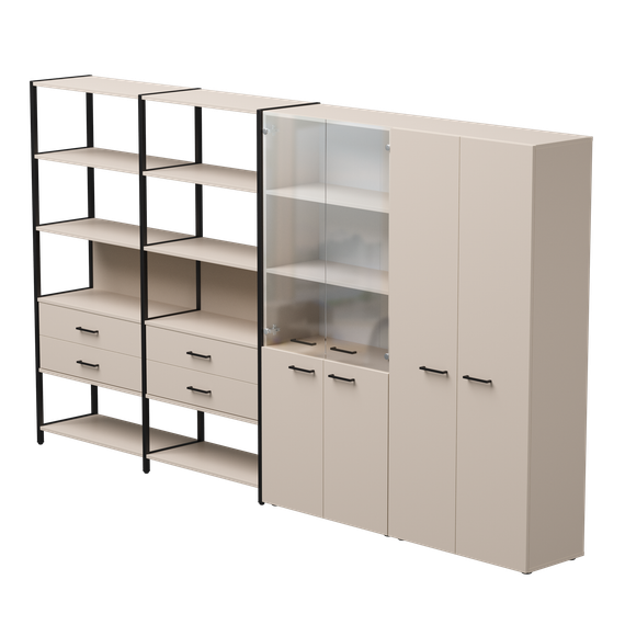 Набор стеллажных систем №16 Everprof EVO 3235x385x1840