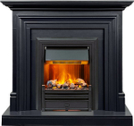 Каминокомплект Bradford - Серый графит с очагом Brookline Black