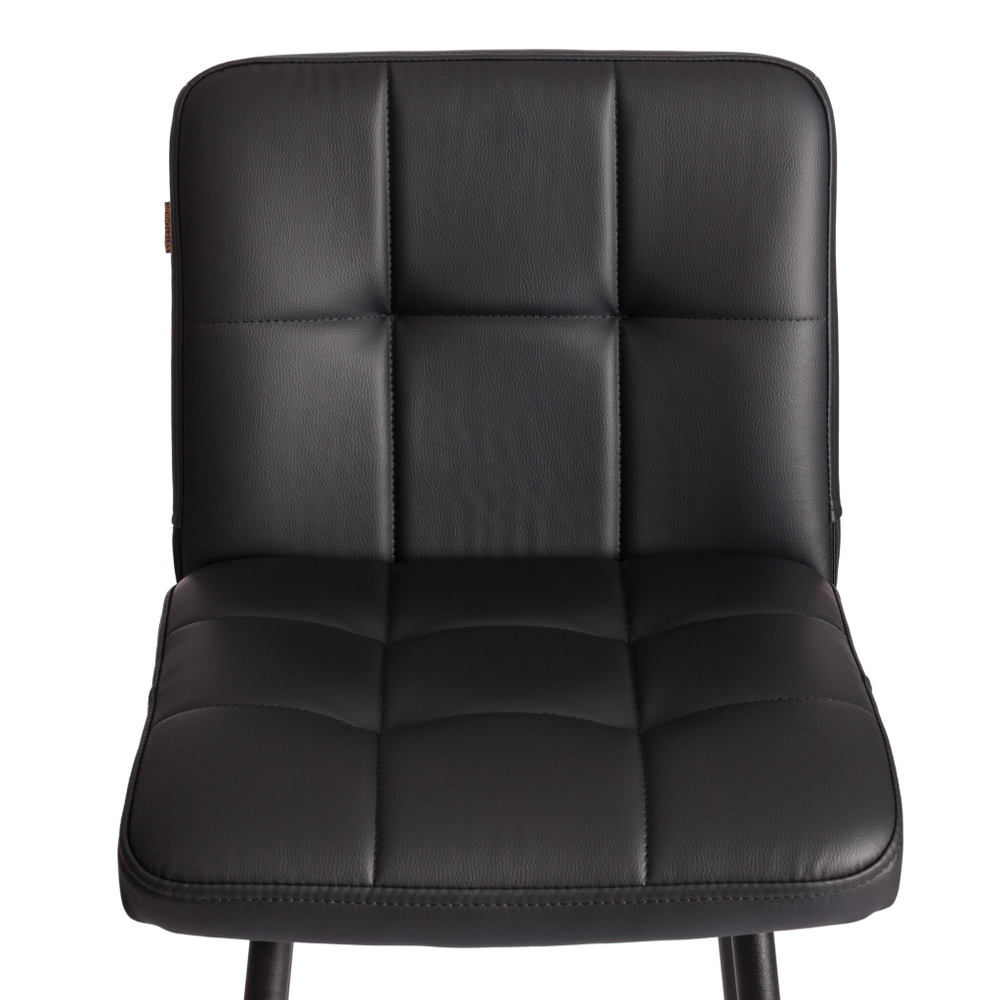 Полубарный стул  Medeo/Медео экокожа , черный, 42х56х102 см