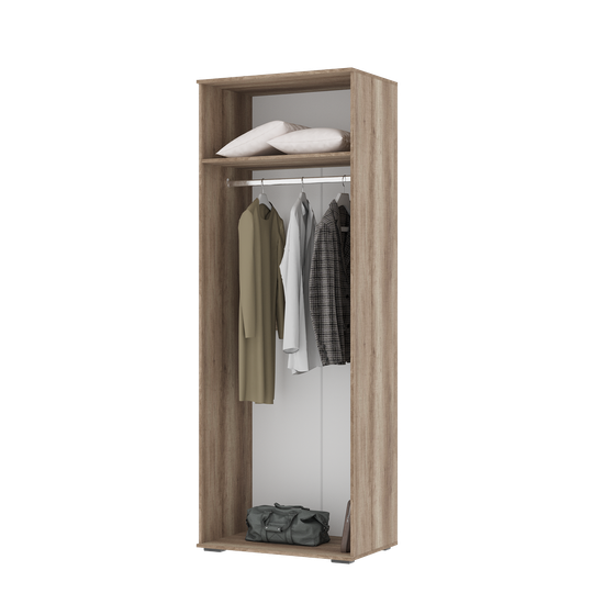 НЕЛЬСОН ШК 04 ШкафФасад ЖЕЛЕЗНЫЙ КАМЕНЬ/Корпус ДУБ КАНЬОН