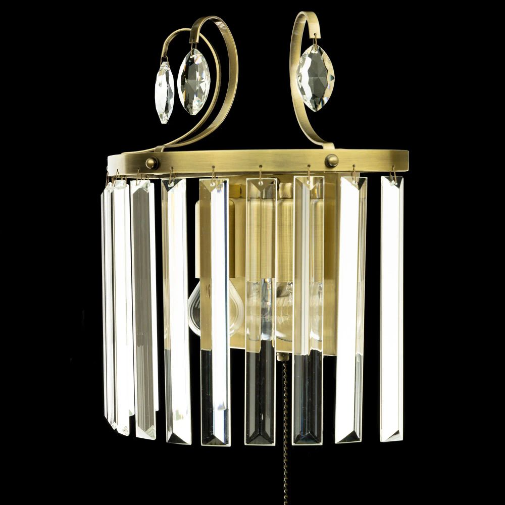 Citilux Инга CL335323 Бра хрустальное с выключателем Бронза