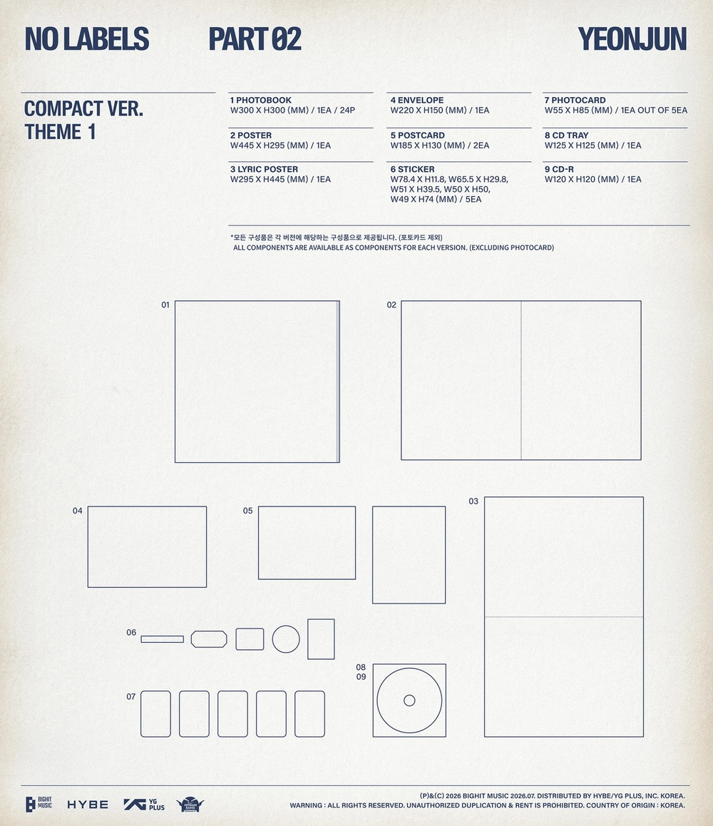 Альбом YEONJUN - NO LABELS: PART 02 [Compact Ver.]