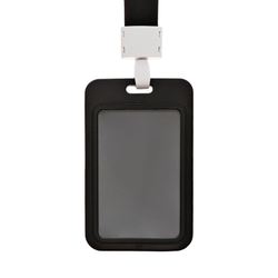 Бейдж вертикальный «Кот», внешний размер 11×7 см, внутренний размер 8.2×5.2 см, лента 42 см