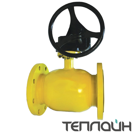 Шаровой кран БРОЕН БАЛЛОМАКС КШГ 71.113.400.Р Ду 400 Ру 16 фланец/фланец, с ISO-фланцем, с установленным редуктором