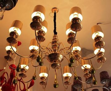 Люстра EVA S10 +6  by Masi  ( золото )