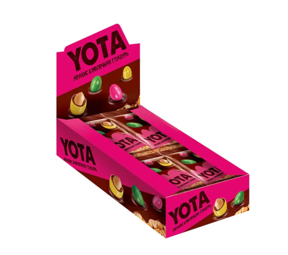 «Yota», драже арахис в молочно-шоколадной и сахарной глазури, 40 г