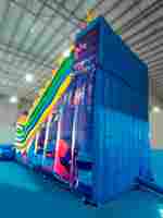 Коммерческий надувной батут-горка с бассейном «Спуск Дракона», 13*6*7,5 м
