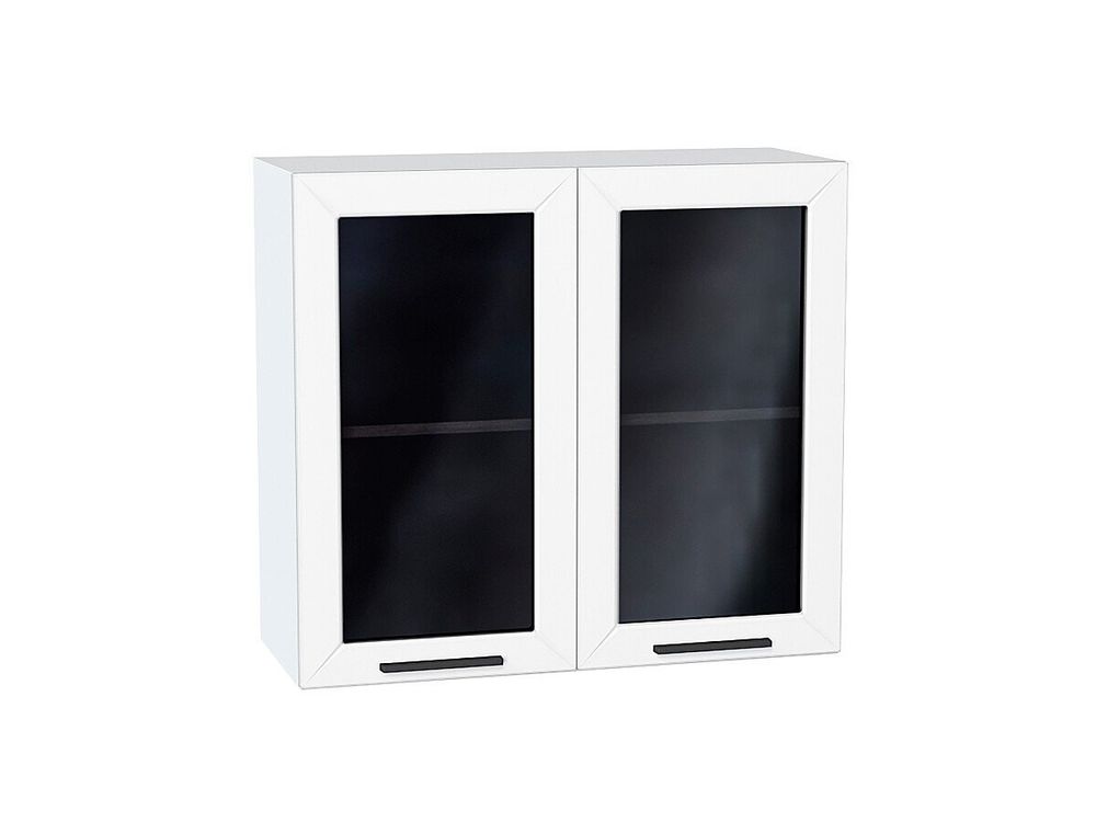 Шкаф верхний с 2-мя остекленными дверцами Глетчер