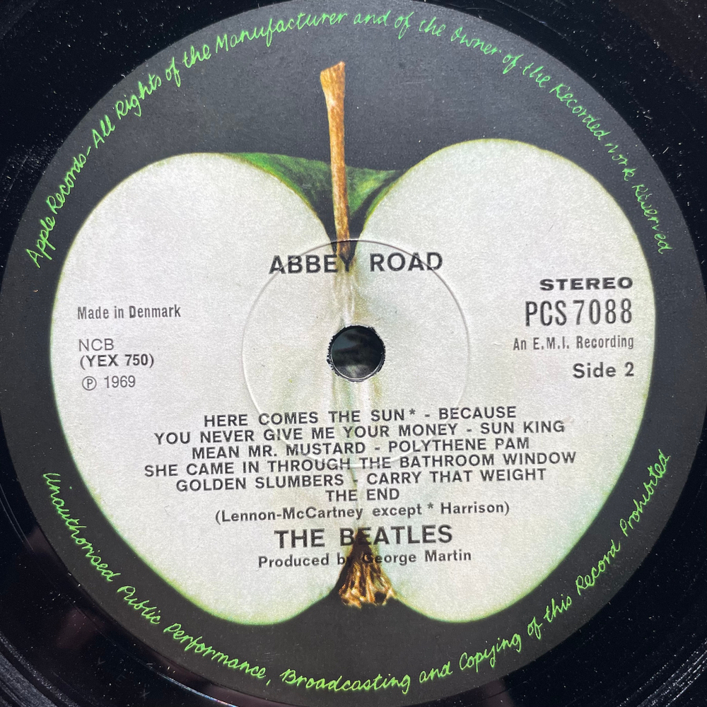 The Beatles ‎– Abbey Road (Дания 1969г.)