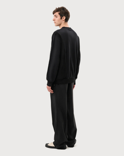 UNDERCOVER СВИТШОТ ЧЕРНЫЙ С ПРИНТОМ ГОЛУБОЙ РОЗЫ