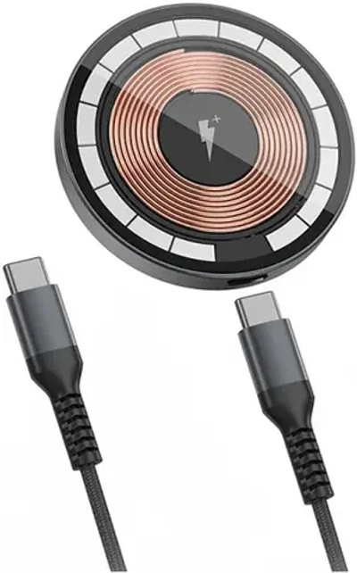 Беспроводное зарядное устройство WIWU M14 Magnetic 15W для iPhone/AirPods (Black)