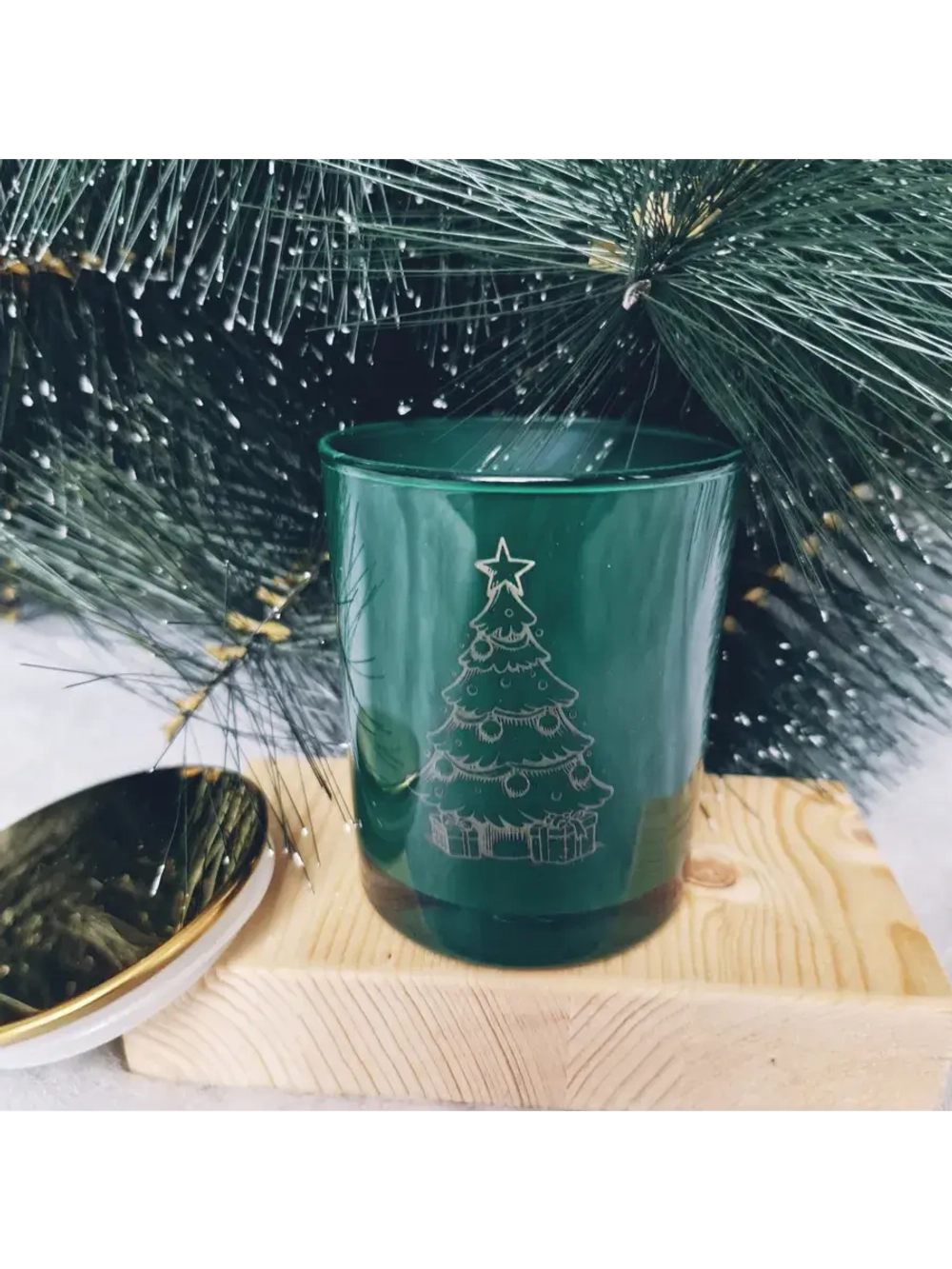 Свеча ароматическая ручной работы. Имбирный пря