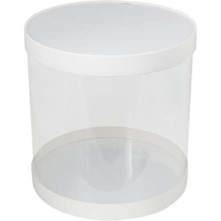 Коробка тубус 22/22см белая