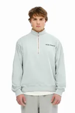 Толстовка Bruler d'Amour Garment Dyed Half-Zip Department of Love голубая