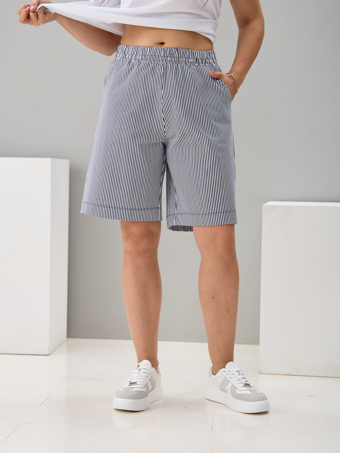 Шорты Н-147/синяяполоса-джинс