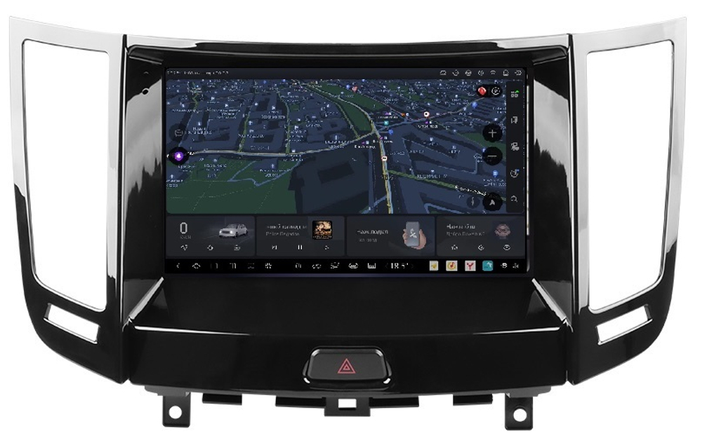 Магнитола для Infiniti QX70, FX35 (S51), FX37, FX30d, FX50 2008-2016 (Поддержка Bose и 360) - Carmedia SF-9828-3 QLed+2K, Android 13, UIS7870 (DUDU7), CarPlay, SIM-слот