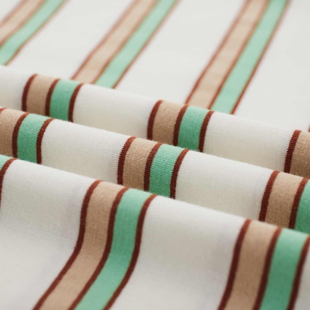 Футболка YMKASHIX Nineties Бело-Зелено-Коричневая