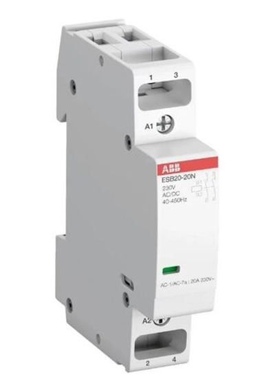 Контактор ABB ESB20-20N-06, модульный, 20А, АС-1, 2НО, 230В