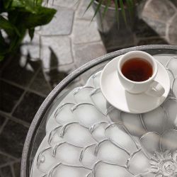 Столик декоративный Терра Роуз Серебро