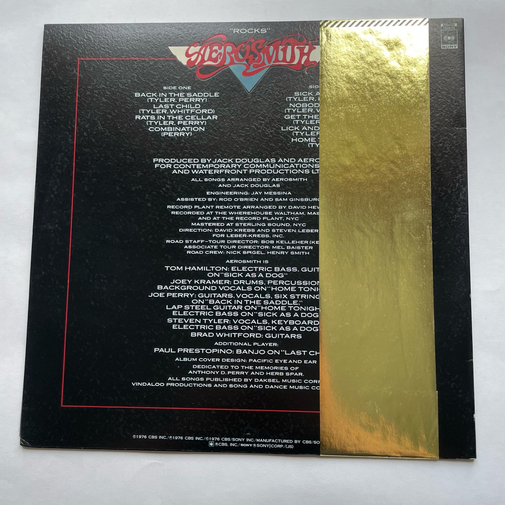 Винтажная виниловая пластинка LP Aerosmith Rocks (Япония 1976) (Оби) Back In The Saddle