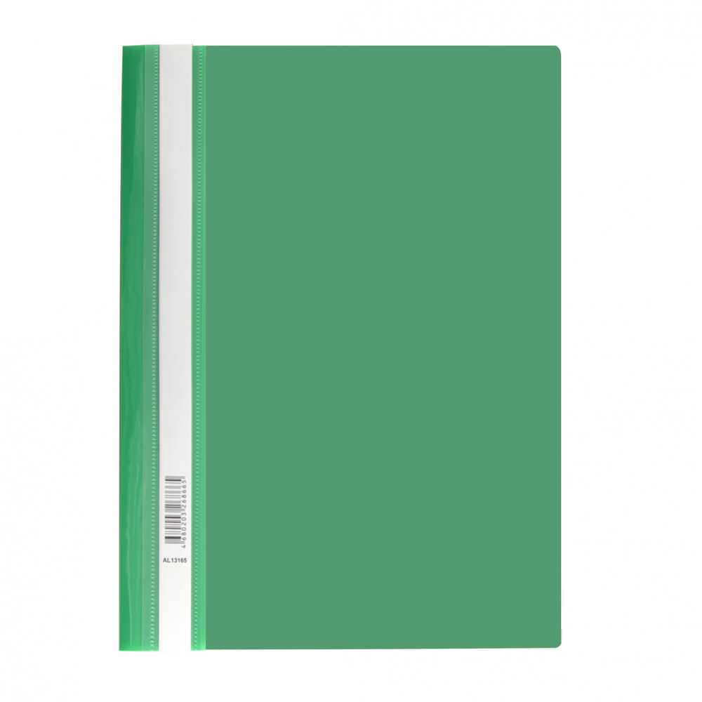 Папка-скоросшиватель пластиковая Alingar, A4, зеленый, 160 мкм, пакет европодвес