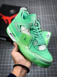 AIR JORDAN 4 RERO X OW GREEN/GREEN/WHITE