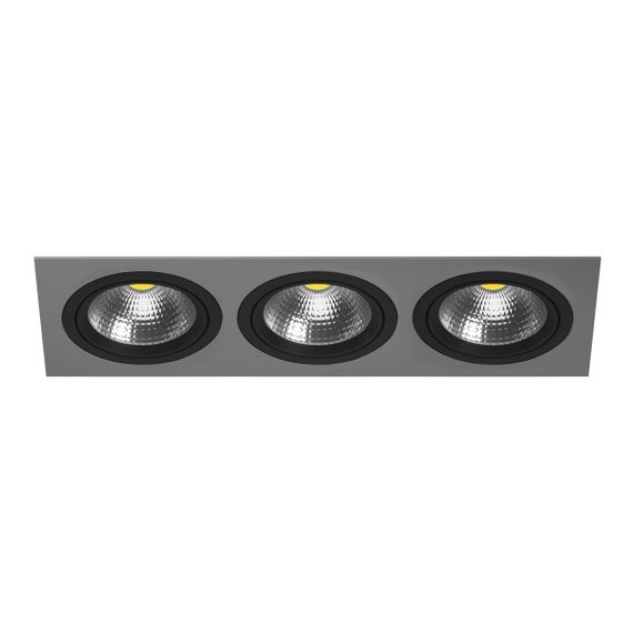 Комплект из светильника и рамки Lightstar Intero 111 (217839+217907+217907+217907) i839070707